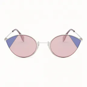 芬迪/Fendi CUT-EYE_银色太阳镜 FOG377 V1T F14WB
