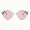 芬迪/Fendi CUT-EYE_银色太阳镜 FOG378 V1T F14WB