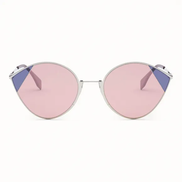 芬迪/Fendi CUT-EYE_银色太阳镜 FOG378 V1T F14WB