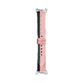 芬迪/Fendi 女士黑色和粉色Selleria Strap You小牛皮表带 FOR342 6WJ F01W3