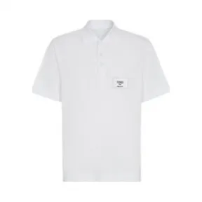 芬迪/Fendi 白色棉质polo衫-男士成衣-FENDI芬迪中国官网 FY1131A9RPF0WA0-8054321109333