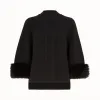 芬迪/Fendi 女士 黑色羊绒毛衣 FZY729A61IF0GME