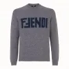 芬迪/Fendi 套头衫_灰色羊绒毛衣 FZZ373 A65 BF0XW5