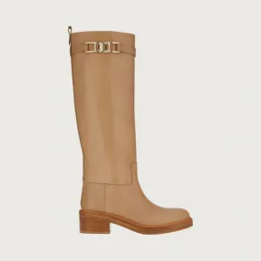 菲拉格慕/Salvatore Ferragamo GANCINI及膝靴 01C904-750682-750682