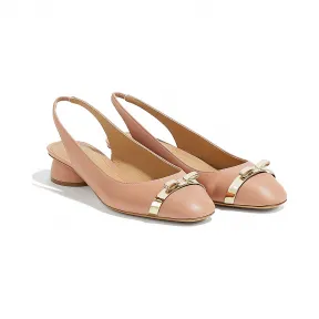 菲拉格慕/Salvatore Ferragamo Vara蝴蝶结露跟鞋 01P730_711021