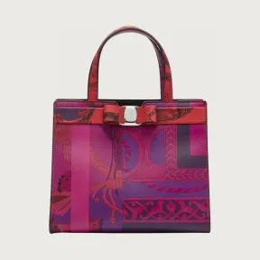菲拉格慕/Salvatore Ferragamo VARA蝴蝶结购物袋（中号） 210492-750956-8057553536281