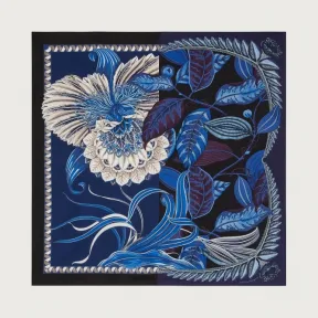 菲拉格慕/Salvatore Ferragamo 兰花印花桑蚕丝围巾-大号 310052-742817-8057553142680