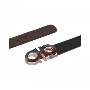 菲拉格慕/Salvatore Ferragamo 双面可调式Gancini皮带 675542_694508