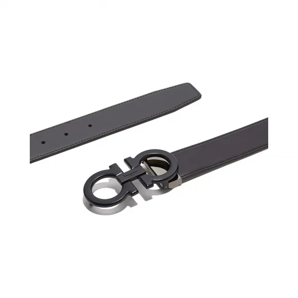 菲拉格慕/Salvatore Ferragamo 双面可调式Gancini皮带 679710_707880