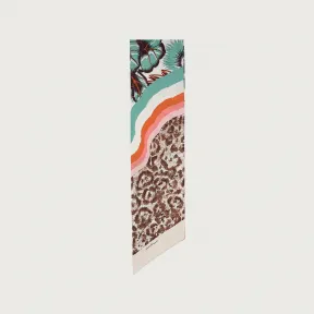 菲拉格慕/Salvatore Ferragamo Jaguar 印花真丝抹胸 - 丝绸和配饰 320254-743059