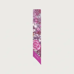 菲拉格慕/Salvatore Ferragamo Giardino 印花真丝抹胸 - 丝绸和配饰 320280-747139