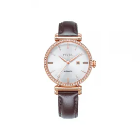 飞亚达/Fiyta 印系列 玫瑰金色、精钢 34MM 自动机械机芯 女表 LA850008.PWKD