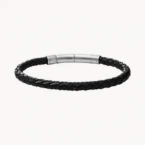 化石/Fossil Black Skinny Braid JF00510797
