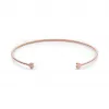 化石/Fossil 心形玫瑰金色不锈钢开口手镯 JF02855791