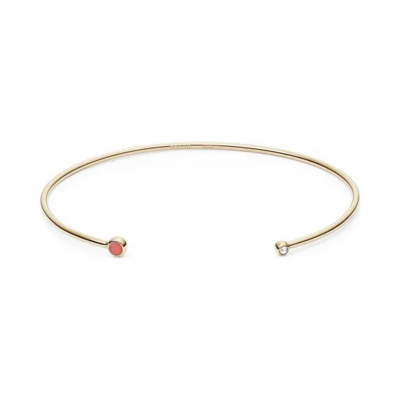 化石/Fossil 半宝石开口手镯 JF02892710