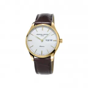 康斯登/Frederique Constant 百年典雅石英腕表 40MM 不锈钢镀金色 石英机芯 FC-225ST5B5