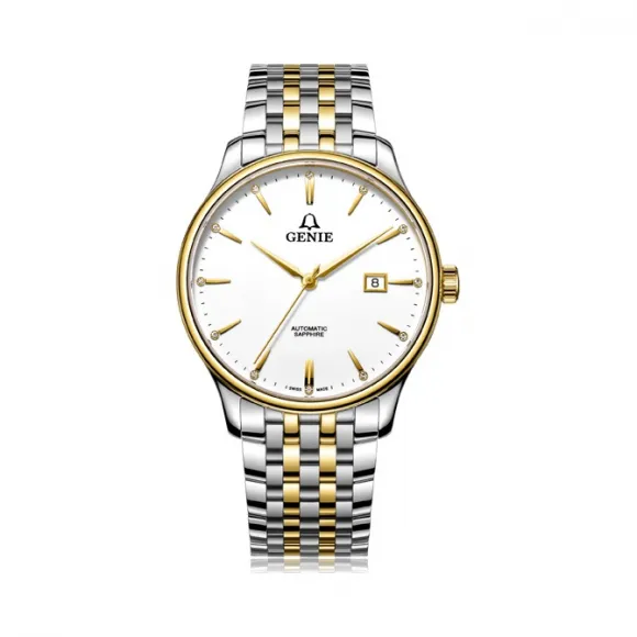 爵尼/Genie 豪志系列 316L精钢 41mm 自动机械机芯 男表 GNQ-T1832M-AGWD