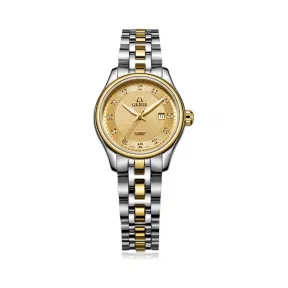 爵尼/Genie 金爵系列 316L精钢 29mm 自动机械机芯 女表 GNQ-T1835L-18KDG