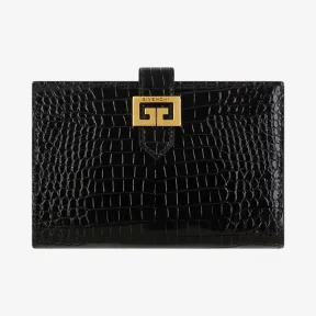 纪梵希/Givenchy 女士 鳄鱼纹效果GV3皮夹 BB601GB0LK-001