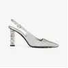 纪梵希/Givenchy 女士 G Cube 缎面露跟鞋 BE402ME1Q5-040