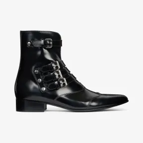 纪梵希/Givenchy 女士 金属带扣踝靴 BE601WE0JC-001