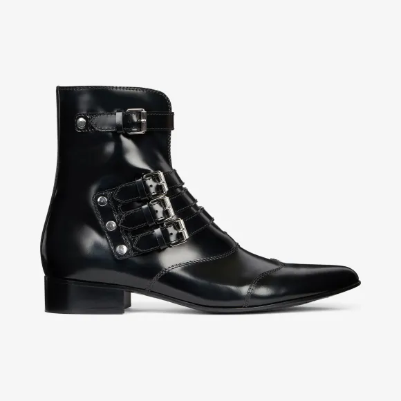 纪梵希/Givenchy 女士 金属带扣踝靴 BE601WE0JC-001