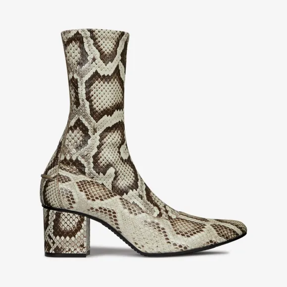 纪梵希/Givenchy 女士 蟒蛇皮踝靴 BE601XE0HT-099