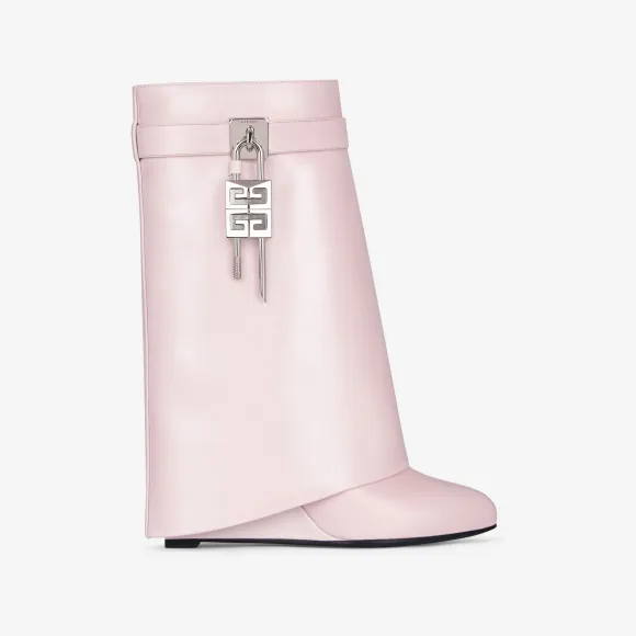 纪梵希/Givenchy 女士 Shark Lock 皮革踝靴 BE603KE0YP-681