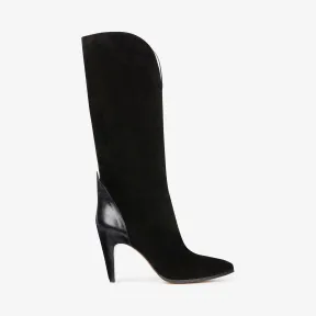 纪梵希/Givenchy 女士 绒面革高筒靴 BE700GE04F-001