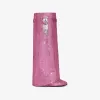纪梵希/Givenchy 女士 Shark Lock 水钻缎面靴子 BE702EE1SJ-652