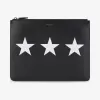 纪梵希/Givenchy 男士 大号对比五角星皮革手包 BK06072266-001