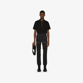 纪梵希/Givenchy 男士 棉质拉链 Polo 衫 BM714D3Y63-001