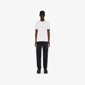 纪梵希/Givenchy GIVENCHY反光LOGO修身T恤 BM716G3YCA-100