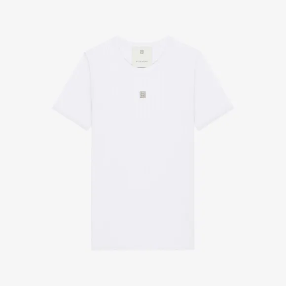 纪梵希/Givenchy 4G LOGO修身T恤 BW70BF30ZL-100