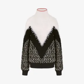纪梵希/Givenchy 女士 纹理高翻领套头衫 BW90334Z2V-029