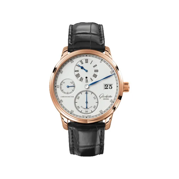 格拉苏蒂/Glashutte Original Senator 参议员系列 18K 红金 手动机械机芯 男表 1-58-04-04-05-04