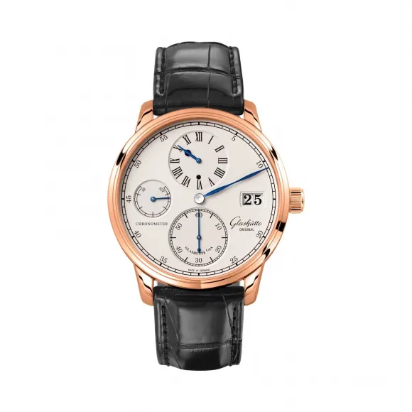 格拉苏蒂/Glashutte Original Senator 参议员系列 18K红金 手动机械机芯 男表 1-58-04-04-05-50