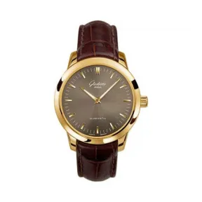格拉苏蒂/Glashutte Original Senator 参议员系列 18K玫瑰金 自动机械机芯 男表 100-08-02-01-04