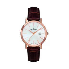 金韵娜/Grovana Regular Collection 系列 32 mm  镀玫瑰金 石英机芯 女表 3230.1962