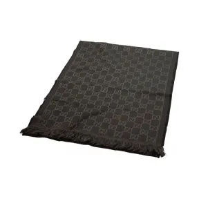 古驰/Gucci 黑色 羊毛  丝巾 100995-48200-1061