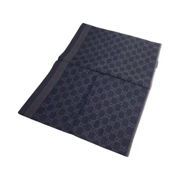古驰/Gucci 深蓝色 羊毛  丝巾 282390-3G704-2860