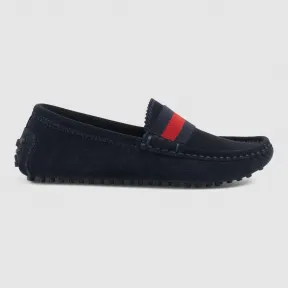 古驰/Gucci 儿童麂皮驾车鞋，配以织带 311473 CEN20 4061