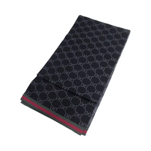 古驰/Gucci 黑色 羊毛  丝巾 325806-3G206-1062