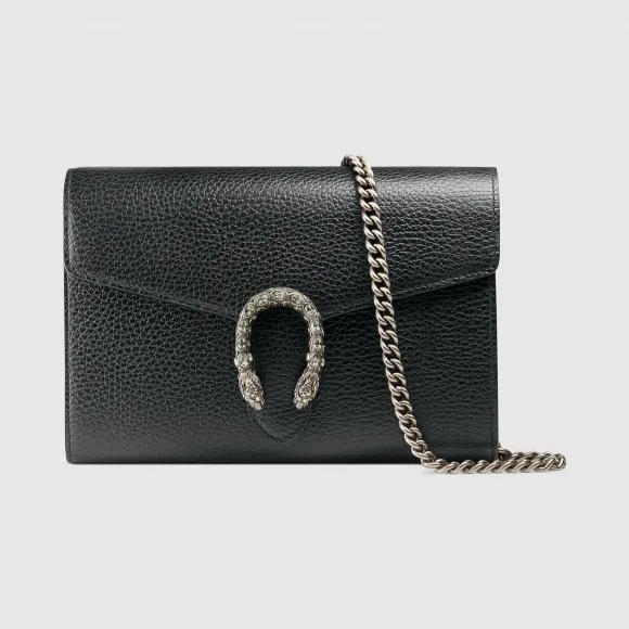 古驰/Gucci Dionysus系列皮革迷你链条手袋 401231-CAOGN-8176