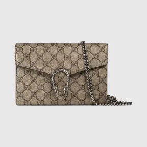 古驰/Gucci Dionysus系列GG Supreme帆布链条包 401231-KHNSN-8642