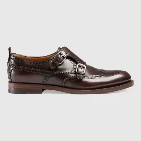 古驰/Gucci 真皮横搭扣鞋 407288 DKG20 2160