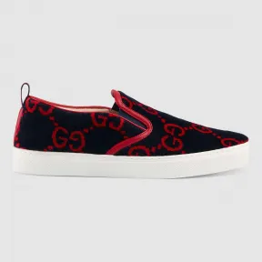 古驰/Gucci 男士 GG 厚绒布便鞋 407363 HMM30 4092