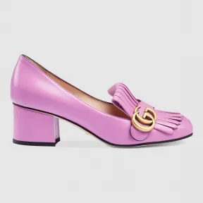 古驰/Gucci 皮革中跟高跟鞋 408208 C9D00 5554