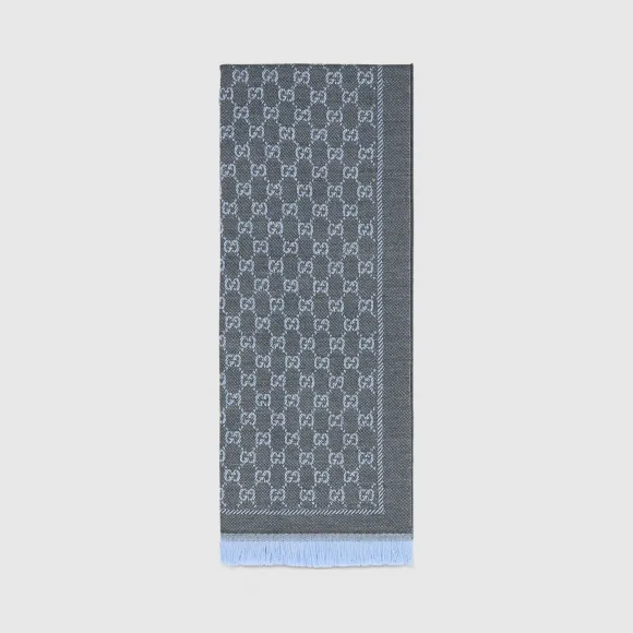 古驰/Gucci 羊毛GG提花围巾 411115-3G200-1369