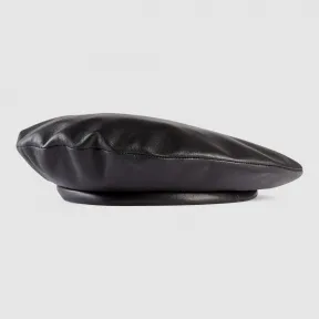 古驰/Gucci 真皮贝雷帽 413451 BAP00 1000